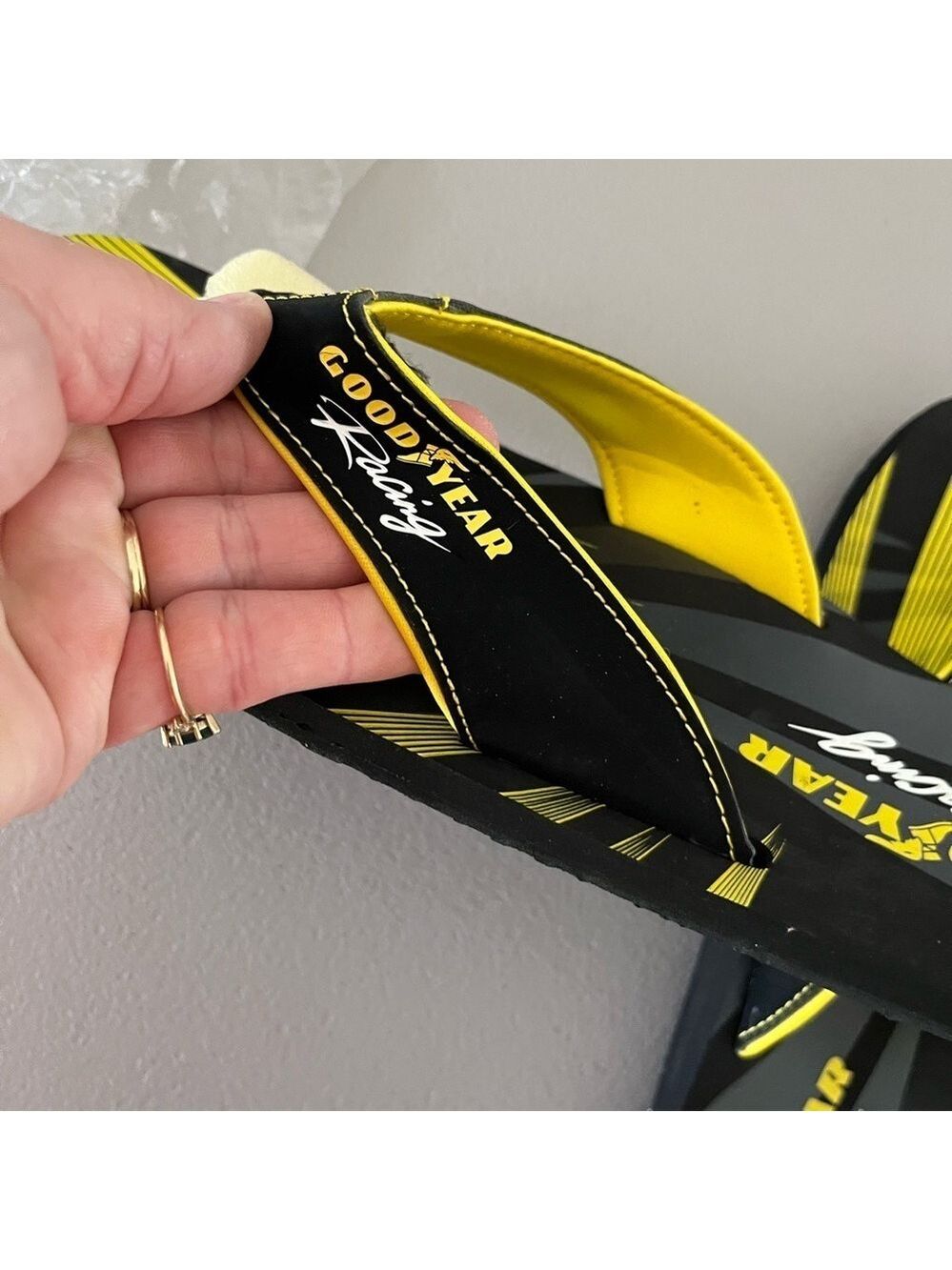 NASCAR Goodyear Racing Flip Flops - Picture 4 of 6